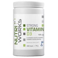 NutriWorks Strong Vitamin D3 2000iu 200 kapslí
