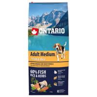 ONTARIO Dog Adult Medium Fish & Rice 12 kg