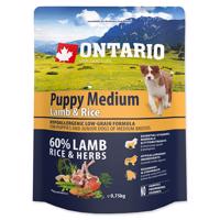 ONTARIO Puppy Medium Lamb & Rice 0,75 kg