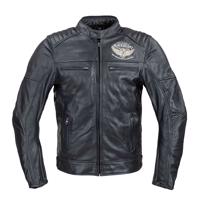 Pánská kožená bunda W-TEC Black Heart Wings Leather Jacket Barva černá, Velikost 5XL