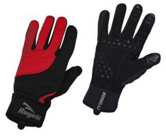 Pánské cyklistické rukavice Rogelli Storm, 006.126. černé-červené
