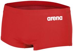 Pánské plavky arena team swim low waist short solid red/white l -
