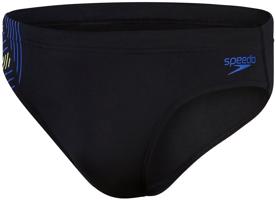 Pánské plavky speedo 7cm tech panel brief black/chroma blue/spritz s