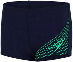 Pánské plavky speedo medley logo aquashort boy navy/fake green 152cm