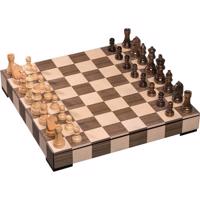 Philos Šachy v luxusní 3D dřevěné šachovnici