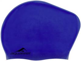 Plavecká čepice na dlouhé vlasy aquafeel long hair cap modrá