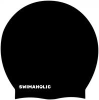 Plavecká čepice na dlouhé vlasy swimaholic extra big cap černá
