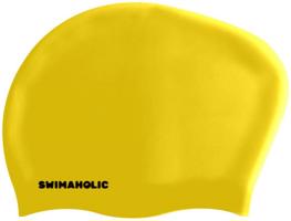 Plavecká čepice na dlouhé vlasy swimaholic long hair cap žlutá