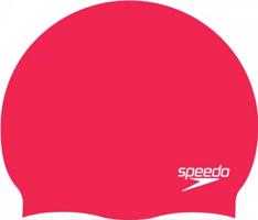 Plavecká čepička speedo plain moulded silicone cap červená