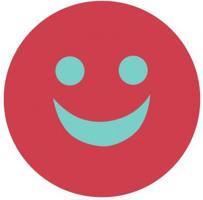 Plavecká deska matuska dena emoji kickboard červená