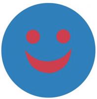 Plavecká deska matuska dena emoji kickboard modrá