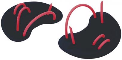 Plavecké prstové packy aquafeel finger paddles černá