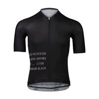 POC Cyklistický dres s krátkým rukávem - PRISTINE PRINT - černá 2XL
