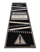 Podložka/koberec na šipky XQ MAX DARTMAT Warning - černá