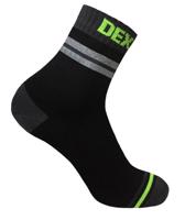 Ponožky DexShell Pro Visibility Cycling Sock Grey stripe