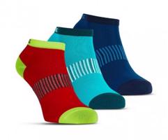 Ponožky Salming Performance Ankle Sock 3p Blue/Red/Lapis