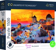 Puzzle prémiové Západ slunce Santorini 1500 dílků