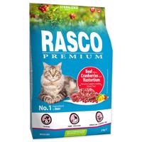 RASCO Premium Cat Kibbles Sterilized, Beef, Cranberries, Nasturtium 2 kg