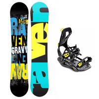 Raven Gravy junior mini dětský snowboard + Raven FT360 black/lime vázání