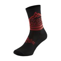 ROCDAY Cyklistické ponožky klasické - TRAIL - černá/červená