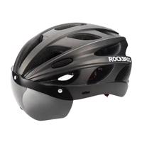 Rockbros Cyklistická přilba s brýlemi TT-16 (černá)
