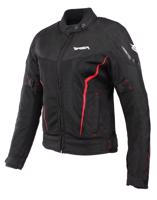 RSA Dámská bunda na motorku Bolt černo-bílo-červená