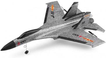 S-Idee SU-27 RC letadlo s 3D stabilizací a ovládanou výškovkou, 335mm, RTF, šedá