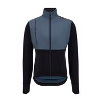 SANTINI Cyklistická zateplená bunda - VEGA ABSOLUTE - černá/modrá 2XL