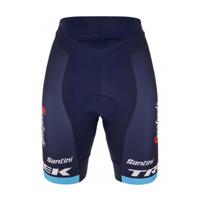 SANTINI Cyklistické kalhoty krátké bez laclu - TREK SEGAFREDO 2023 LADY FAN LINE - modrá
