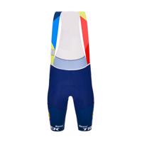 SANTINI Cyklistické kalhoty krátké s laclem - LIDL TREK 2024 TEAM ORIGINAL - červená/modrá 2XL