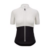 SANTINI Cyklistický dres s krátkým rukávem - COLORE RIGA - bílá/černá M