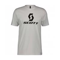 SCOTT Cyklistické triko s krátkým rukávem - ICON SS - bílá/černá M