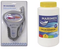 Set - Marimex Tester elektronický na pH a Cl + Marimex Chlor Komplex 5v1 1,6 kg (tableta)