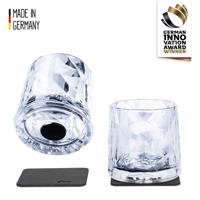 Silwy magnetická sklenice na drink 2 ks Tumbler // High-Tech Plastic Glasses Čirá