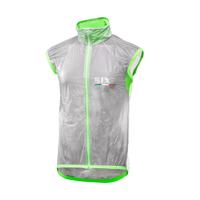 SIX2 Cyklistická vesta - GHOST - zelená/transparentní
