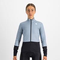 SPORTFUL Cyklistická větruodolná bunda - TOTAL COMFORT - světle modrá/černá XS