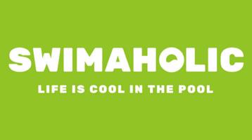 Swimaholic big logo microfibre towel zelená