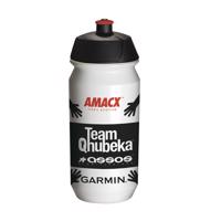 TACX Cyklistická láhev na vodu - QHUBEKA ASSOS 2022  - bílá/černá