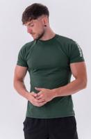Tričko Nebbia Sporty Fit T-shirt “Essentials” Tmavě zelená