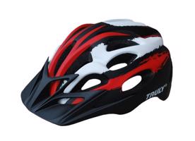 Truly Freedom červeno/černá cyklistická helma POUZE M (55-58 cm) (VÝPRODEJ)