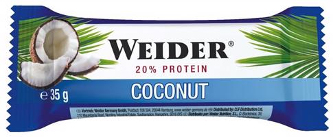Tyčinka: Fitness Bar - Weider 35 g Coconut