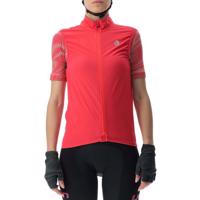 UYN Cyklistická větruodolná bunda - ULTRALIGHT WIND LADY - černá/růžová M