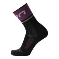 UYN Cyklistické ponožky klasické - ONE LIGHT LADY - fialová/černá 39-40