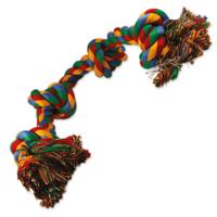 Uzel DOG FANTASY bavlněný barevný 4 knoty 60 cm 1 ks