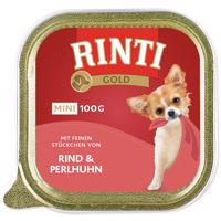 Vanička RINTI Gold Mini hovězí + perlička - KARTON (16ks) 100 g