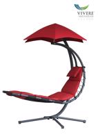 Závěsné houpací lehátko Vivere Original Dream Chair, Chery red
